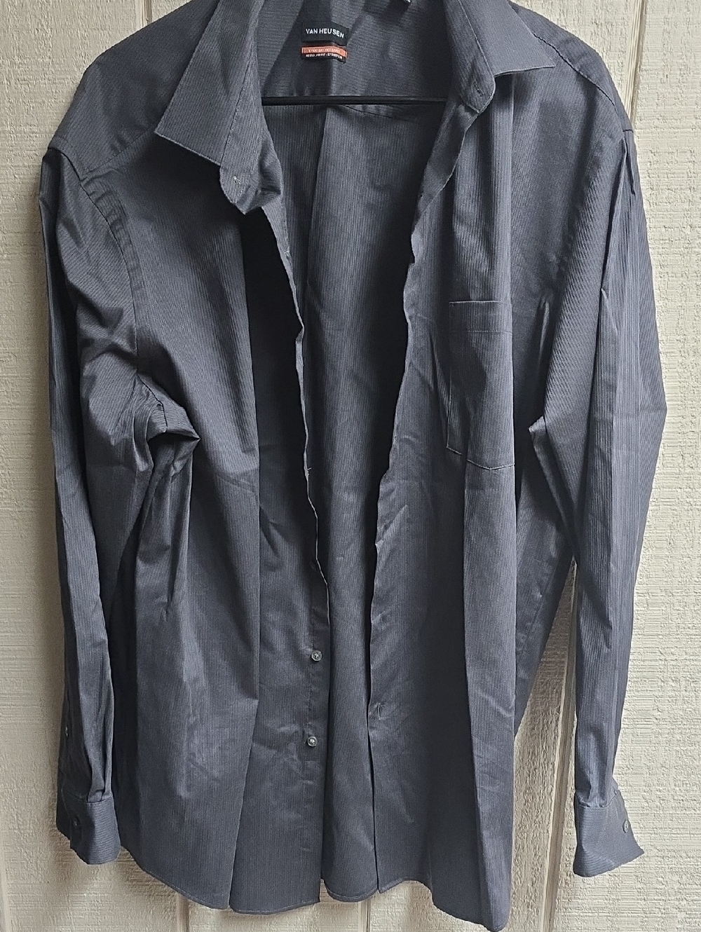 Van Heusen Men's Charcoal Button-Up Dress Shirt